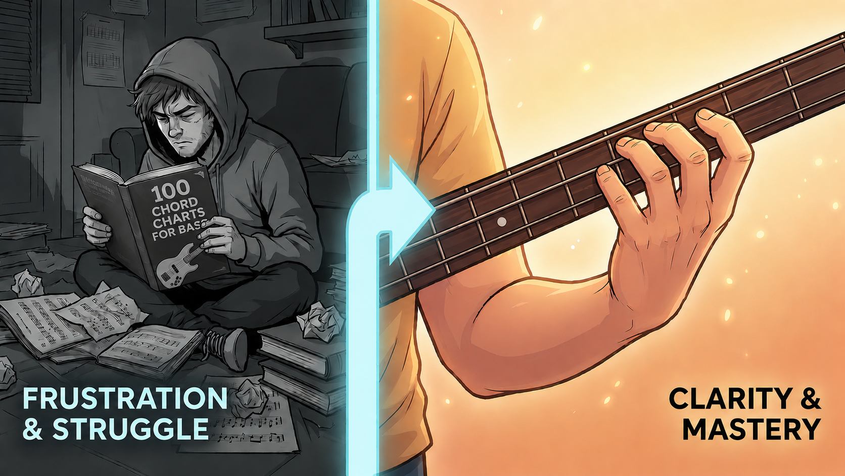 The gap between where you are and where you want to be as a bass player