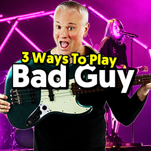 Billie Eilish – Bad Guy (Bass Riff Tutorial – 4 String, 5 String and Octave Pedal!)